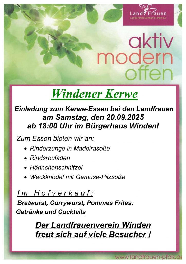 Kerweessen Landfrauen 2025