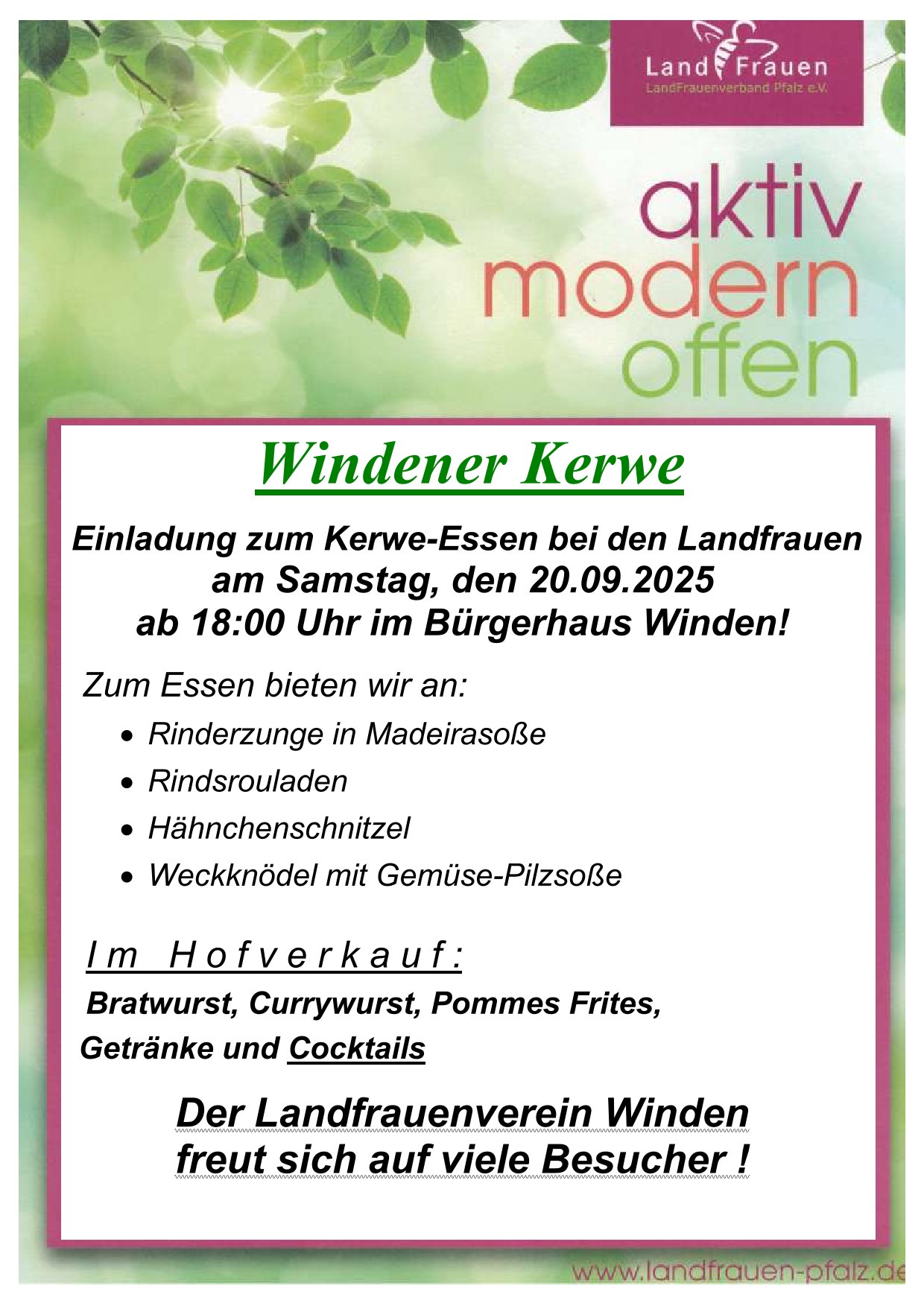 Kerweessen Landfrauen 2025