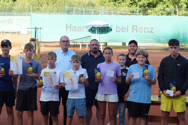 Siegerehrung Jugend Tennis
