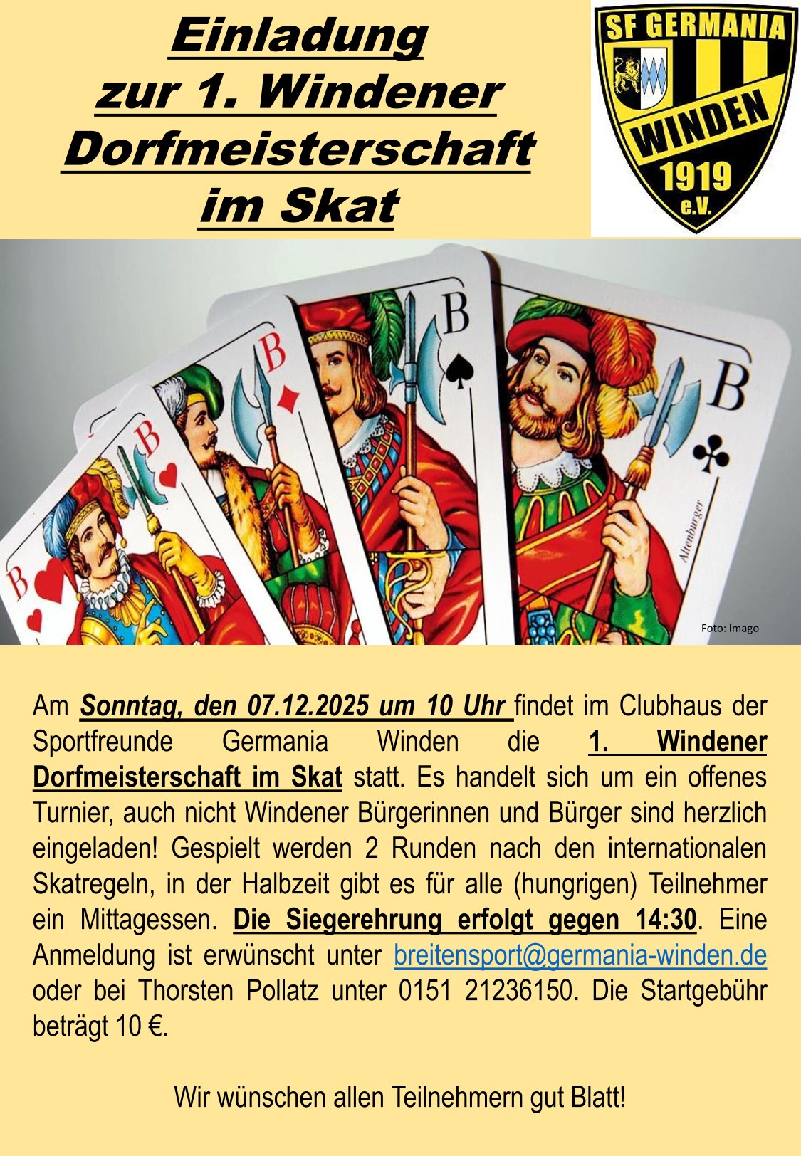 Dorfmeisterschaft Skat 2025