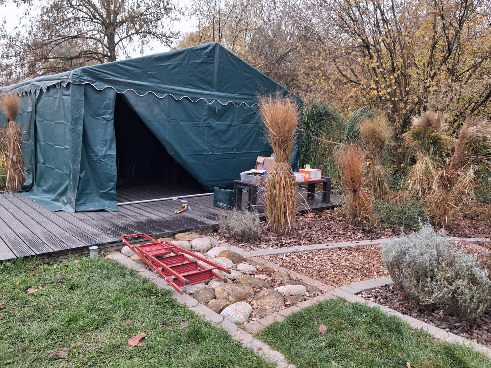 Einwintern Tretbecken