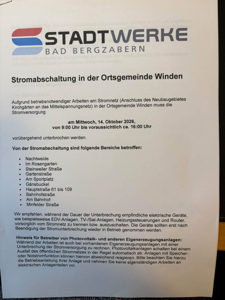 Anschreiben Stadtwerke Seite 1